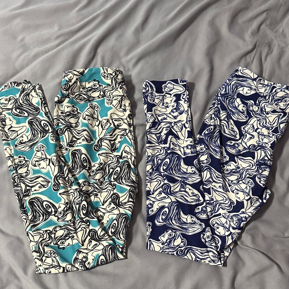 Lularoe sketchy Disney princess leggings